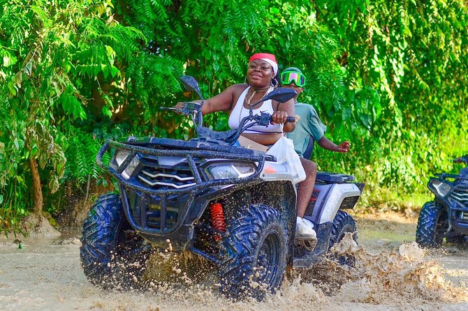 Adventure:4x4 ATV Cave and Dominican Culture At Punta Cana - Macao Beach: a welcome break from the engine