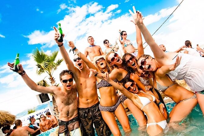 Bavaro Punta Cana EN boat party with drinks and transportation - Snorkeling, tropical fish, and the boat slide