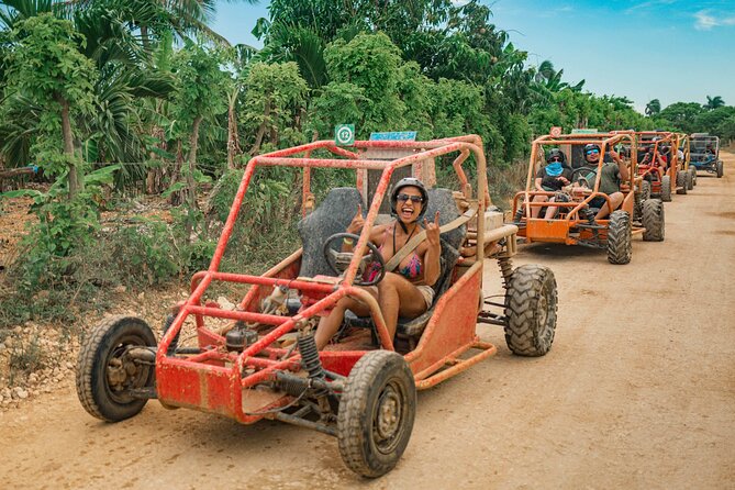 Buggy Adventure with Cenote, Waterfalls & Dominican Lunch - Starting behind the wheel on a forest route