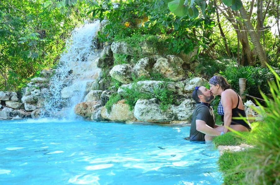 Buggy Ride, Zipline Splash & Waterfall Pool Combo with Lunch - The waterfall pool: attractive, but not natural