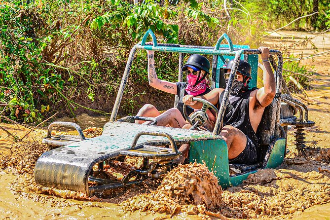 Buggy Tour Punta Cana A Cenote Secreto, Playa macao - Driving the buggy along dusty trails