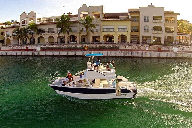 Cap Cana Private Family Catamaran - Leaving Cap Cana Marina for the open water