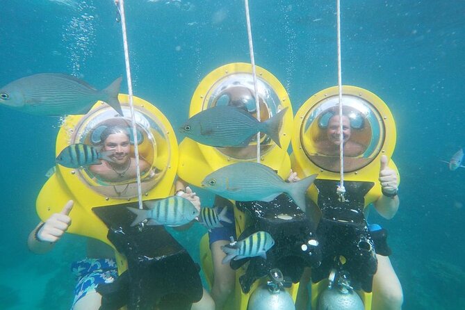 Experience a Submarine Scooter with ScubaDoo Punta Cana - Riding the submarine scooter at 3 to 4 meters