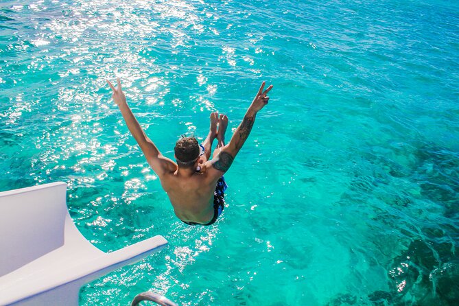 Float & Feast Private Party Cruise with Premium Buffet & Open Bar - Swimming, the natural pool, and the slide