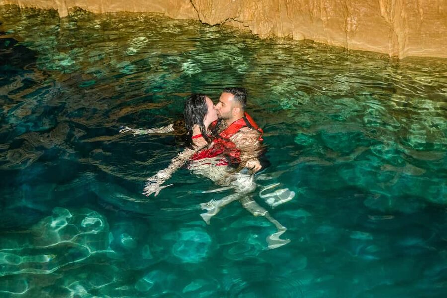 From Punta Cana: Countryside Off-Road Buggy Adventure - Cooling off inside the cenote cave