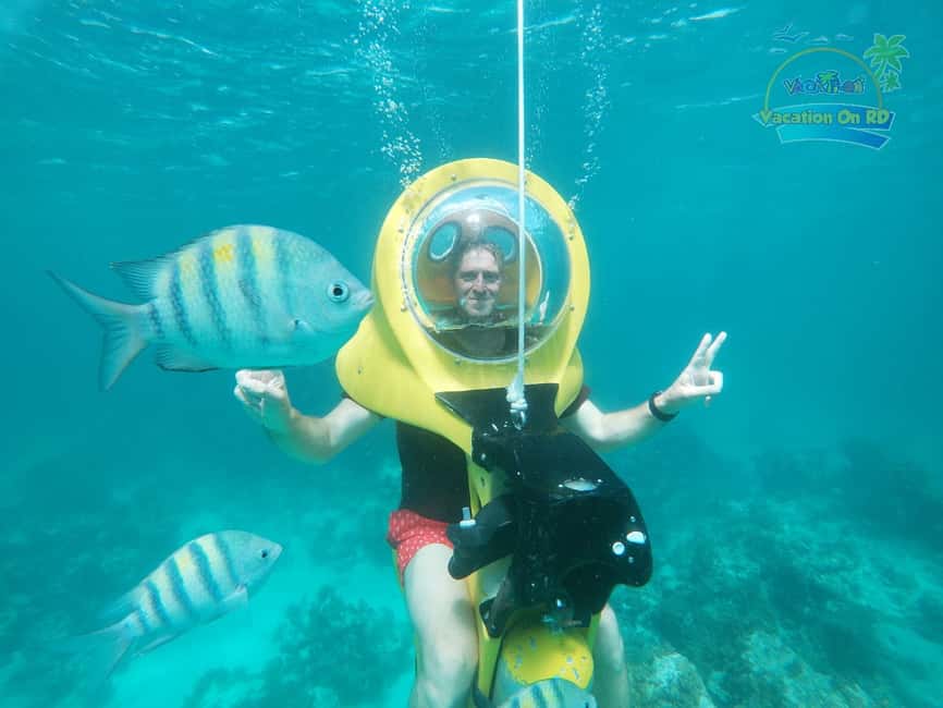 From Punta Cana: ScubaDoo, Snorkel & Glass Bottom Boat Tour - The ScubaDoo underwater view