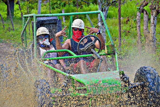 Full Pack Buggies + Horses + Zip Line + Food in Punta Cana - Dust, hills, and muddy buggy roads