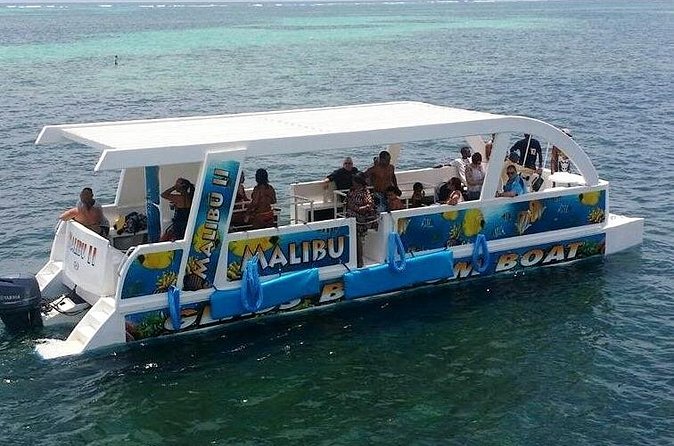 Glass Bottom Boat in Punta Cana - Seeing the reef through the glass