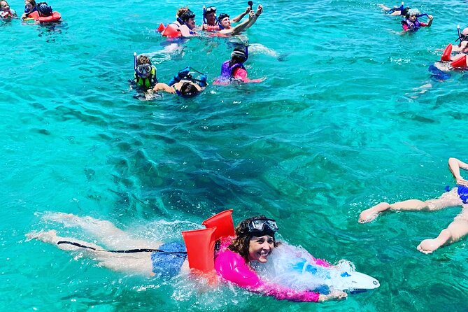 GlassBottom Catamaran with Slide - The slide and the natural pool