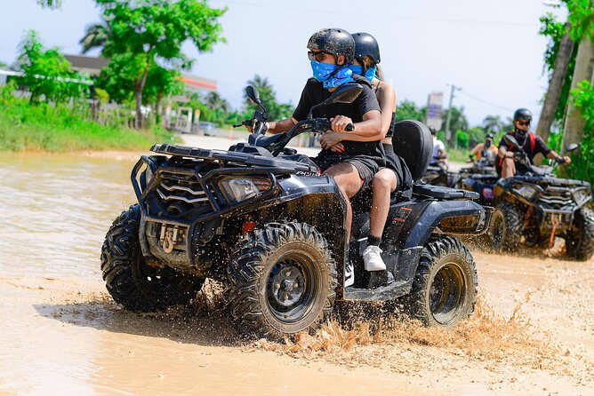 Half-Day Adventure 4x4 ATV, cenote and Macao beach in Punta Cana - Swimming at Los Hoyos del Salado