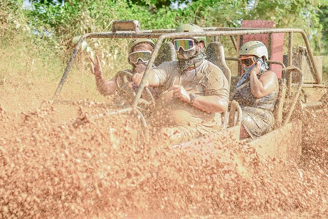 Half-day buggy adventure cenote and Macao beach in Punta Cana - The buggy ride through muddy country roads