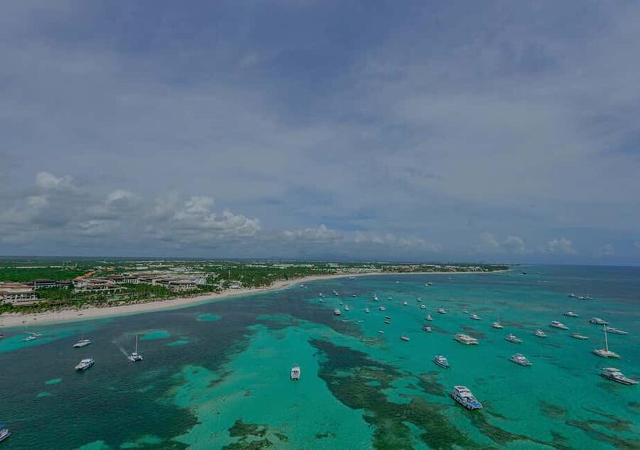 HELICOPTER TOUR - A helicopter view of Punta Cana’s resort coast