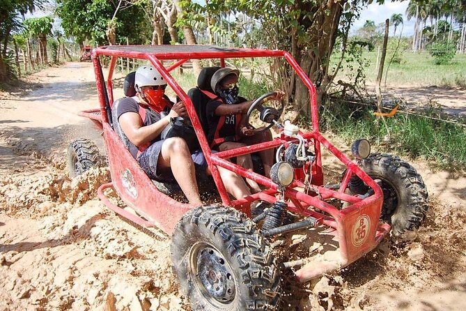 Horseback Riding and ATV or Buggy to Water Cave and Macao Beach - Driving the ATVs and buggies through the countryside