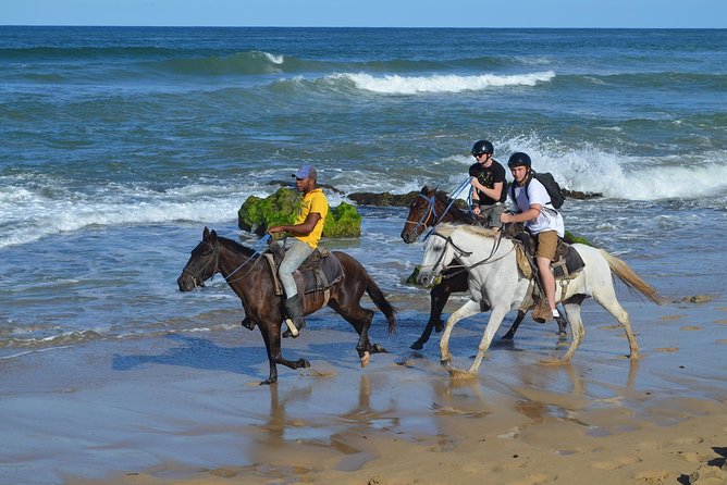 Horseback Riding Tour Adventure on the Beach - Leaving the resort for a quiet horse ranch