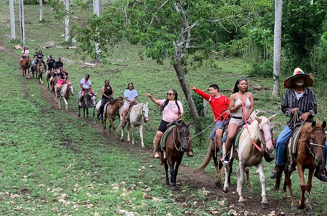 Horseback Riding with Pickup from Punta Cana - Riding through countryside and mountain views