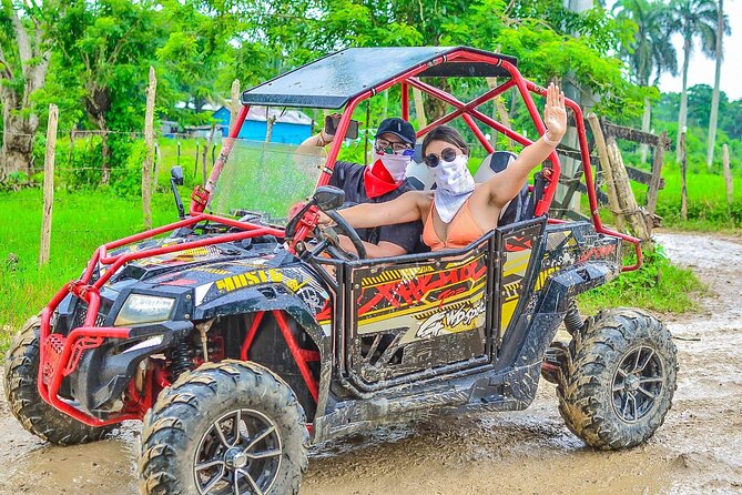 Magic Cave and Macau Beach Buggy Adventure from Punta Cana - Driving through La Ceiba on your own terms