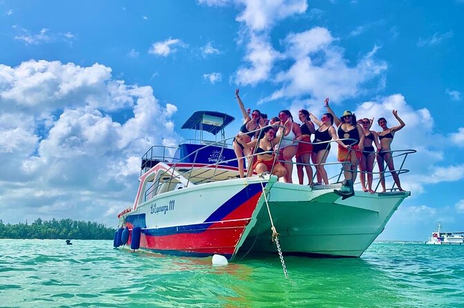 On Catamaran: Private Adventure in Punta Cana with Transportation - The natural pool is the easygoing centerpiece