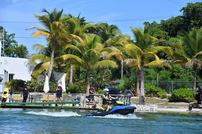 Only Jet Ski Tour in Punta Cana - Jet skis on one of three park lagoons