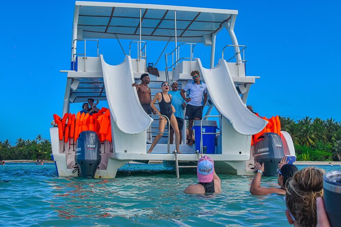 Private Luxury Double Slide Party Boat - Snorkeling over the reef