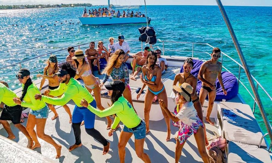 Punta Cana Area: Party Cruise with Parasailing and Open Bar - The boat party keeps the mood casual