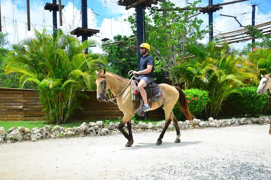 Punta Cana: Bavaro Adventure Park Full-Access Ticket & Lunch - Horses, water, and the Blue Lagoon Cenote
