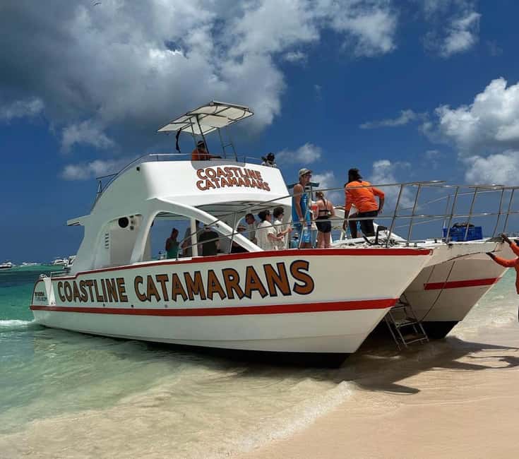 Punta Cana: Booze Cruise with Snorkel and Natural Pool Stop - A short briefing before the catamaran leaves