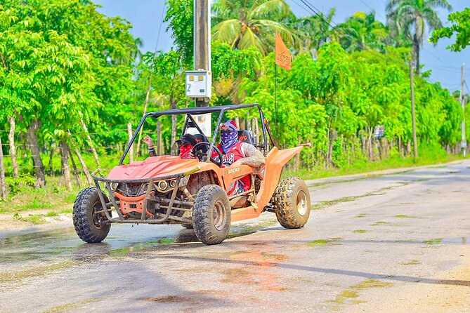 Punta Cana Buggy Adventure to Macao Beach with Taino Cave Swim - Swimming in the Taino cave