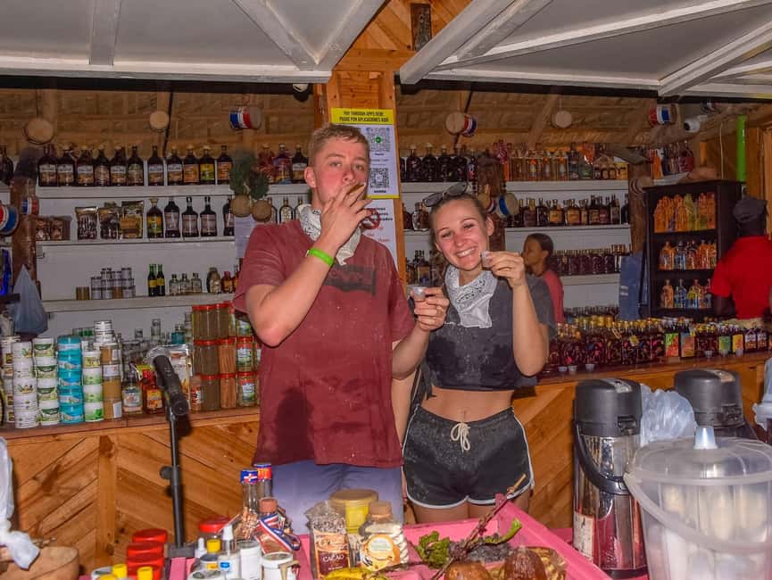 Punta Cana Buggy Tour with Cave, Macao Beach, and Mamajuana - Swimming in the clear-water cave