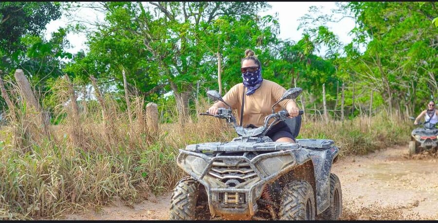 Punta Cana : Done Buggy Excursions AtV /cenote on the Beach - The Indigenous Springs cenote and its cool water