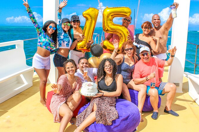 Punta Cana Family Boat Trip and snorkeling - The natural pool: shallow water, music, and a floating bar