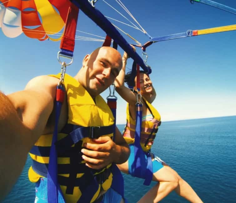 Punta Cana: Parasailing Experience with Round-Trip Transfer - Taking off above Punta Cana’s Caribbean water