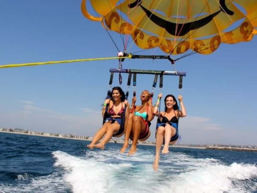 Punta Cana: Parasaling Adventure on the beach - Boarding the speedboat and getting fitted