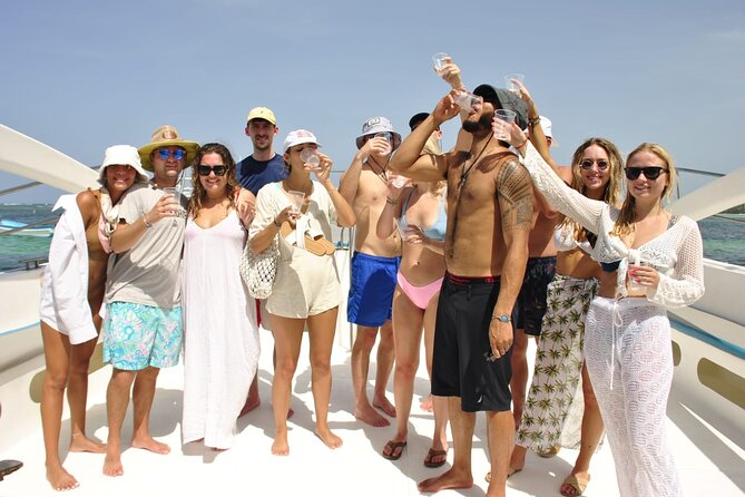 Punta Cana Party Boat Snorkeling with Music DJ and Open Bar - Playa Bibijagua brings the first snorkeling stop