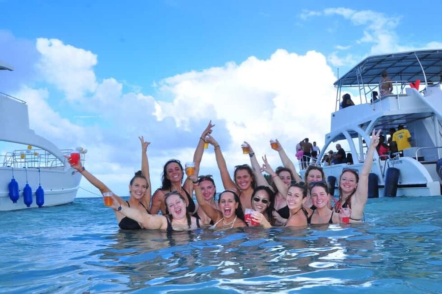 Punta Cana Private Catamaran Cruise, Open Bar & Snorkeling - A half-hour coastal cruise with drinks and music