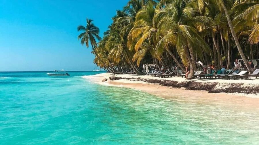 Punta Cana: Saona Island Catamaran Food Drink With Transport - Guides, languages, and group feel
