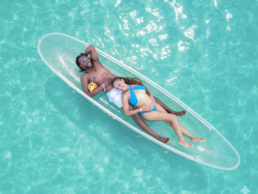 Punta Cana: Single Clear Kayak Photoshoot - How the drone changes the photographs