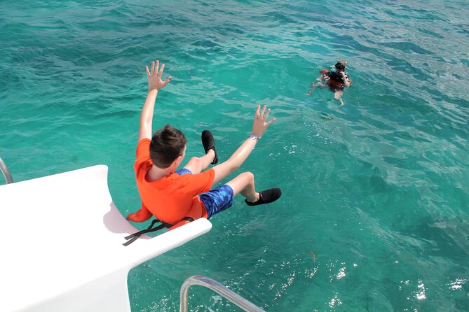 Punta Cana VIP Party Cruise with Snorkeling & Double Slide - The natural swimming pool and included snacks