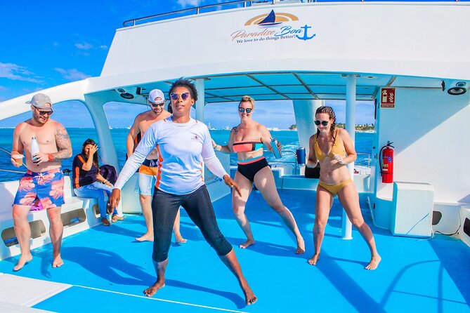 Punta Cana VIP Party Cruise with Snorkeling & Double Slide - Music, dancing, and the party-boat mood