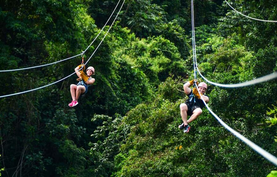 Punta Cana: Zip-Lining 12 Cables - Twelve cables, 16 to 18 platforms, and a brisk pace