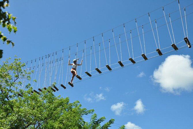 Punta Cana Ziplines, Hanging Bridge, and Waterfall Pool Adventure - What the $100 price really covers
