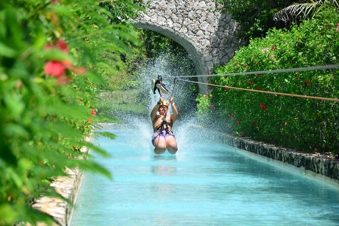 Punta Cana Ziplines, Hanging Bridge, and Waterfall Pool Adventure - Shared transport and the four-hour clock