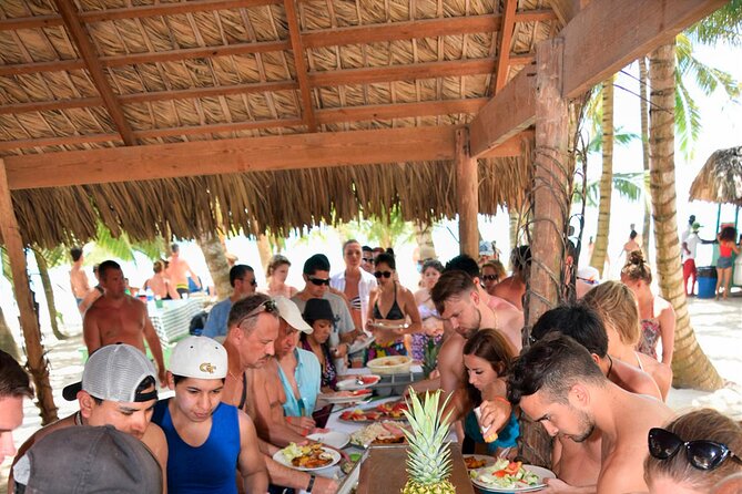 Saona Island Catamaran Adventure with Free Food and Transportation - The speedboat ride and the natural pool stop