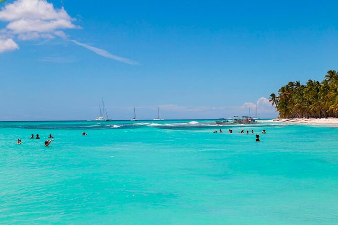 Saona Island Catamaran Adventure with Free Food and Transportation - The catamaran ride back to Bayahibe
