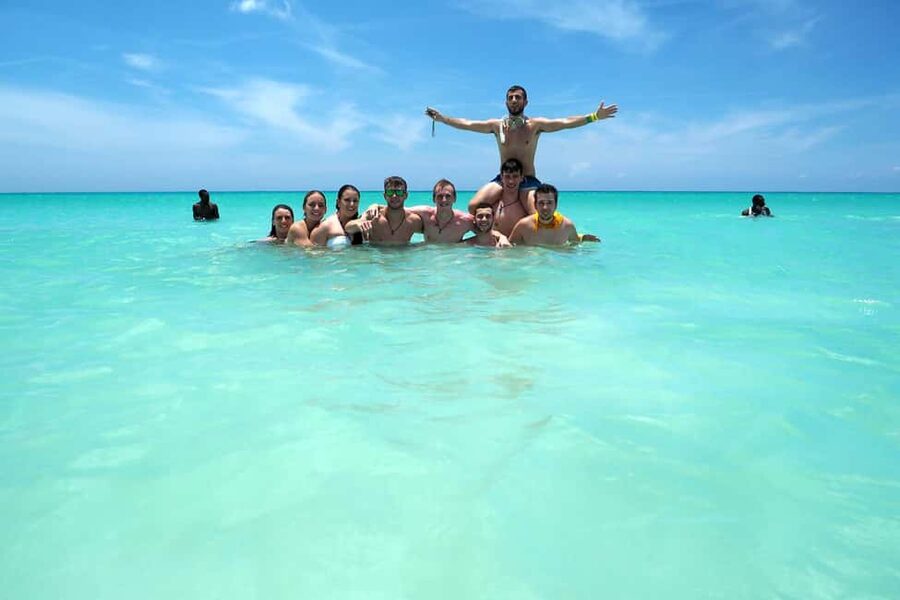Saona island small group boat with water slide with lunch - The long road from Punta Cana to Bayahibe