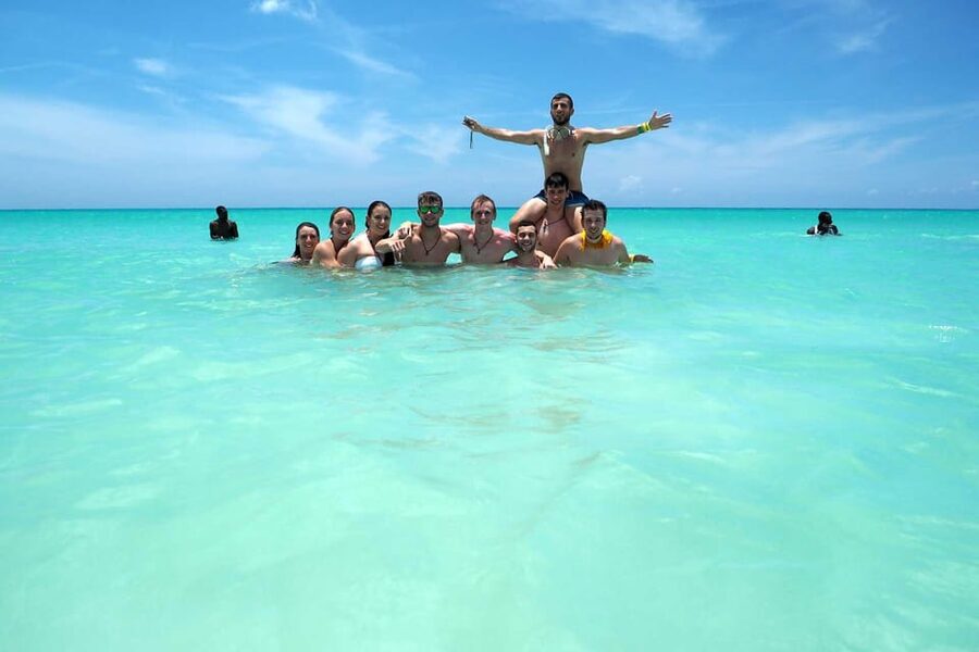 Saona island small group boat with water slide with lunch - What the guide adds to the day