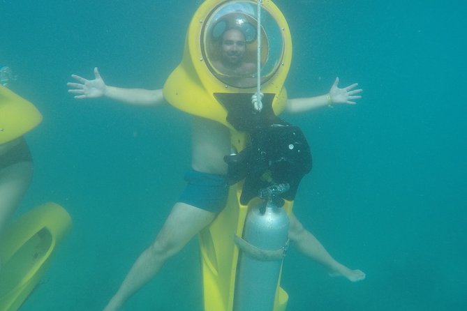 Scuba Doo - Diving Scooters in Punta Cana - Snorkeling while another group uses the scooters