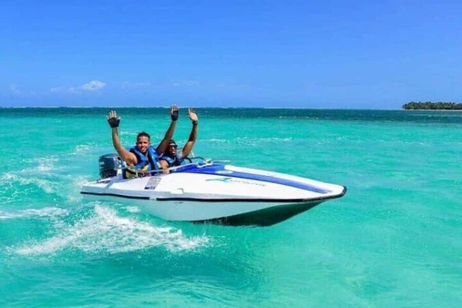 Speedboat Adventure and Snorkeling from Punta Cana - Speeding Toward the Natural Pool
