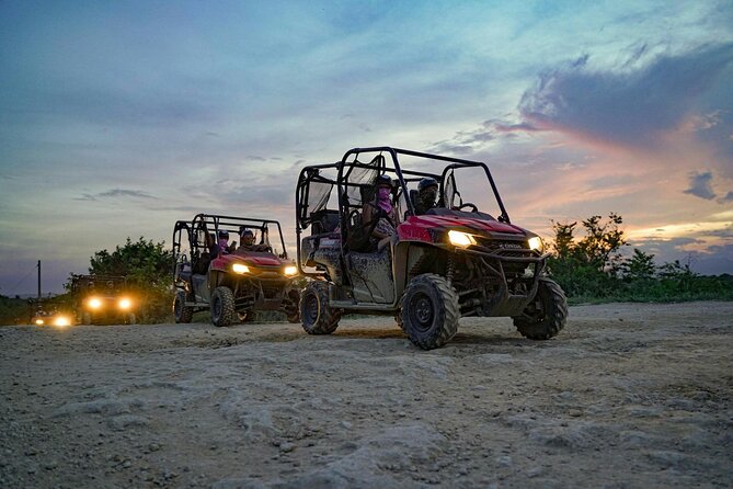 Sunset Buggies Adventure with Dinner from Punta Cana - Swimming in a cenote after dark